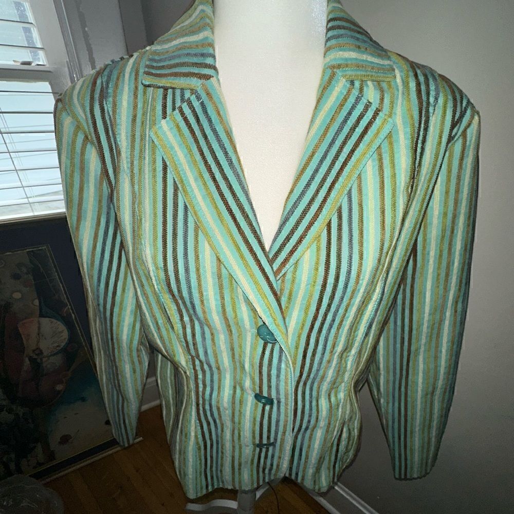 Erin London Multi-Color Blazer Size Large - Picture 12 of 12